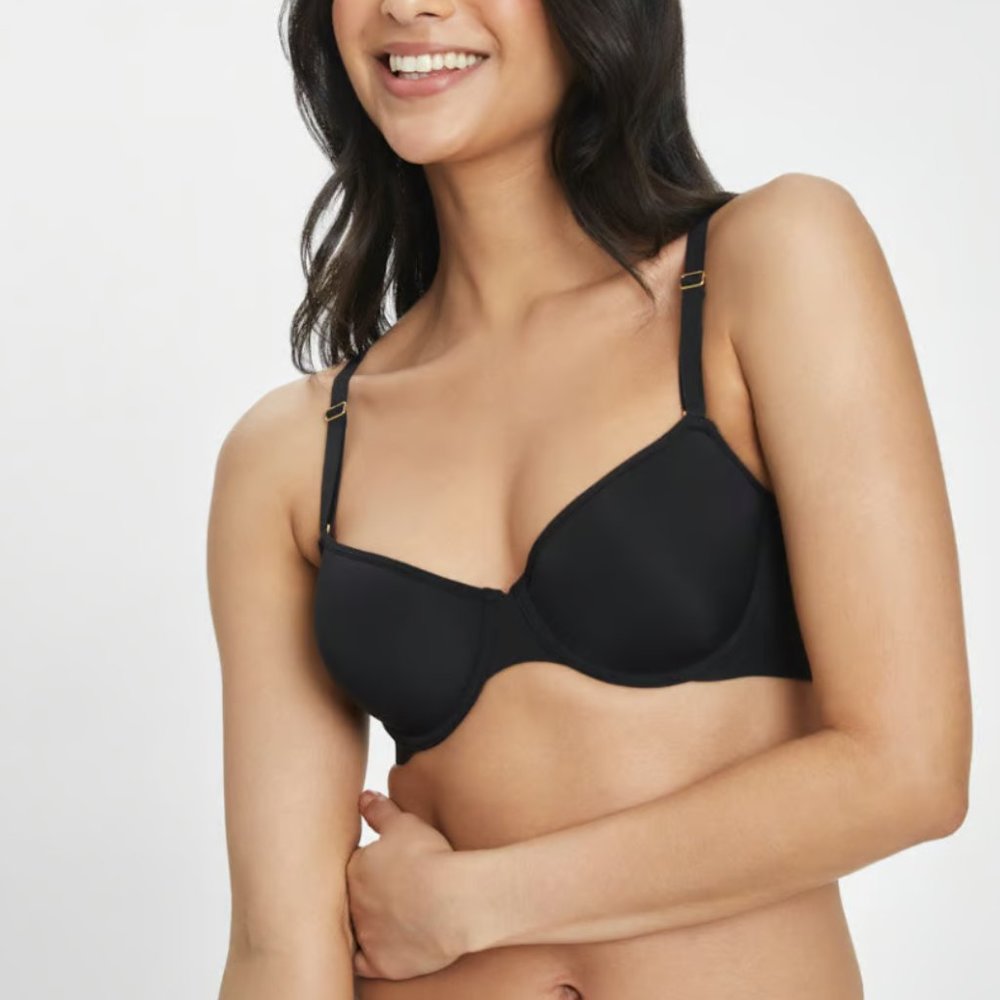Lively The Spacer Balconette Bra: Jet Black - 32A